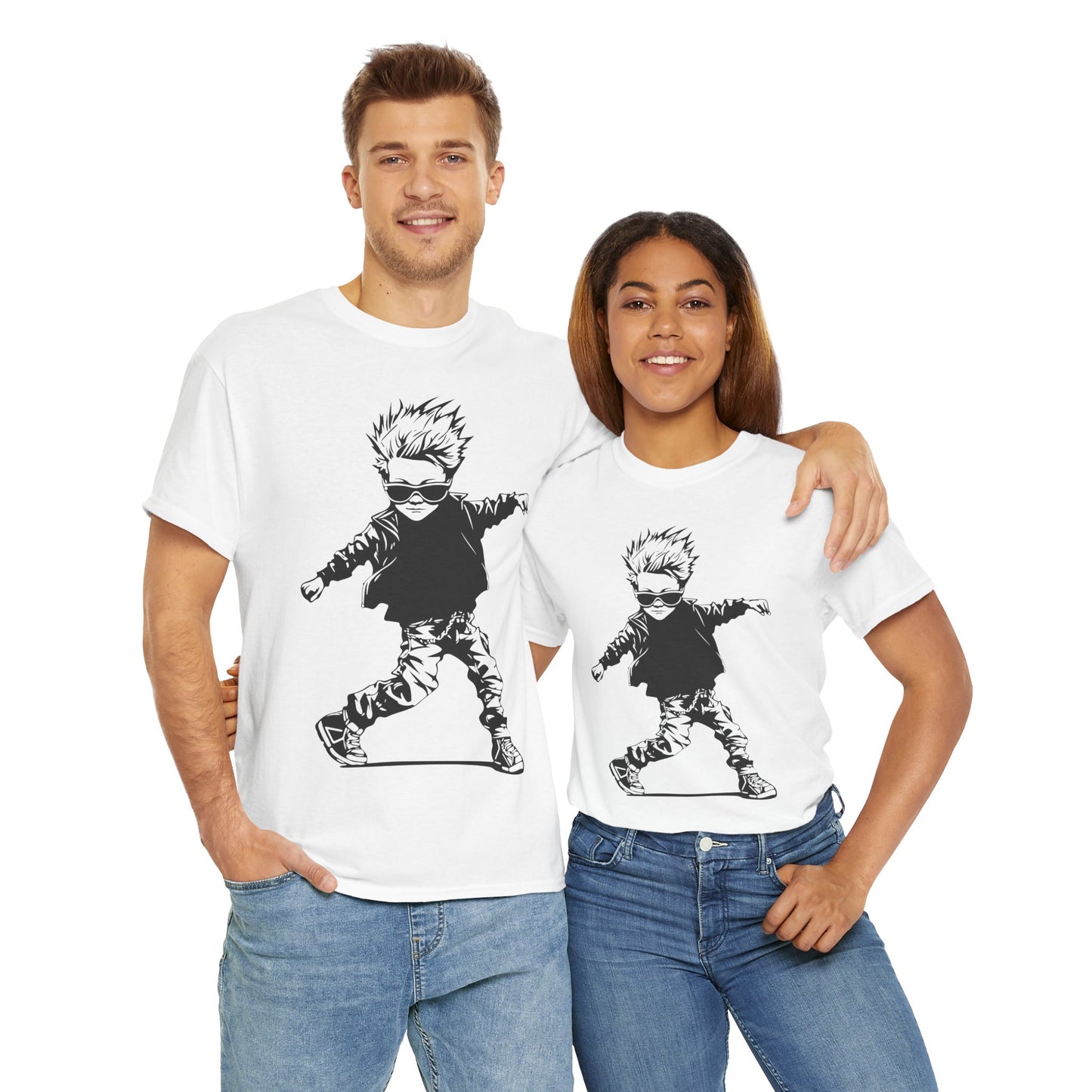 Cool Kid Graphic Tee - Unisex Heavy Cotton T-Shirt for Fun and Casual Outings