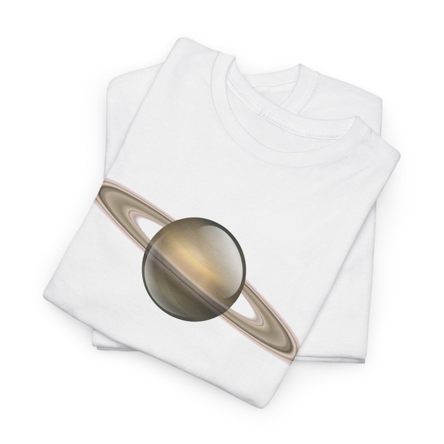 Astronomy Lover's Unisex Heavy Cotton Tee - Saturn Graphic T-Shirt