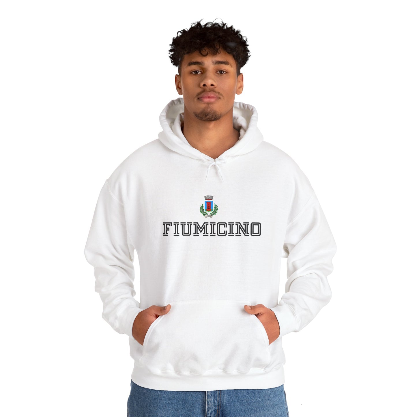 Fiumicino Logo Unisex Heavy Blend™ Hooded Sweatshirt - Cozy Casual Wear