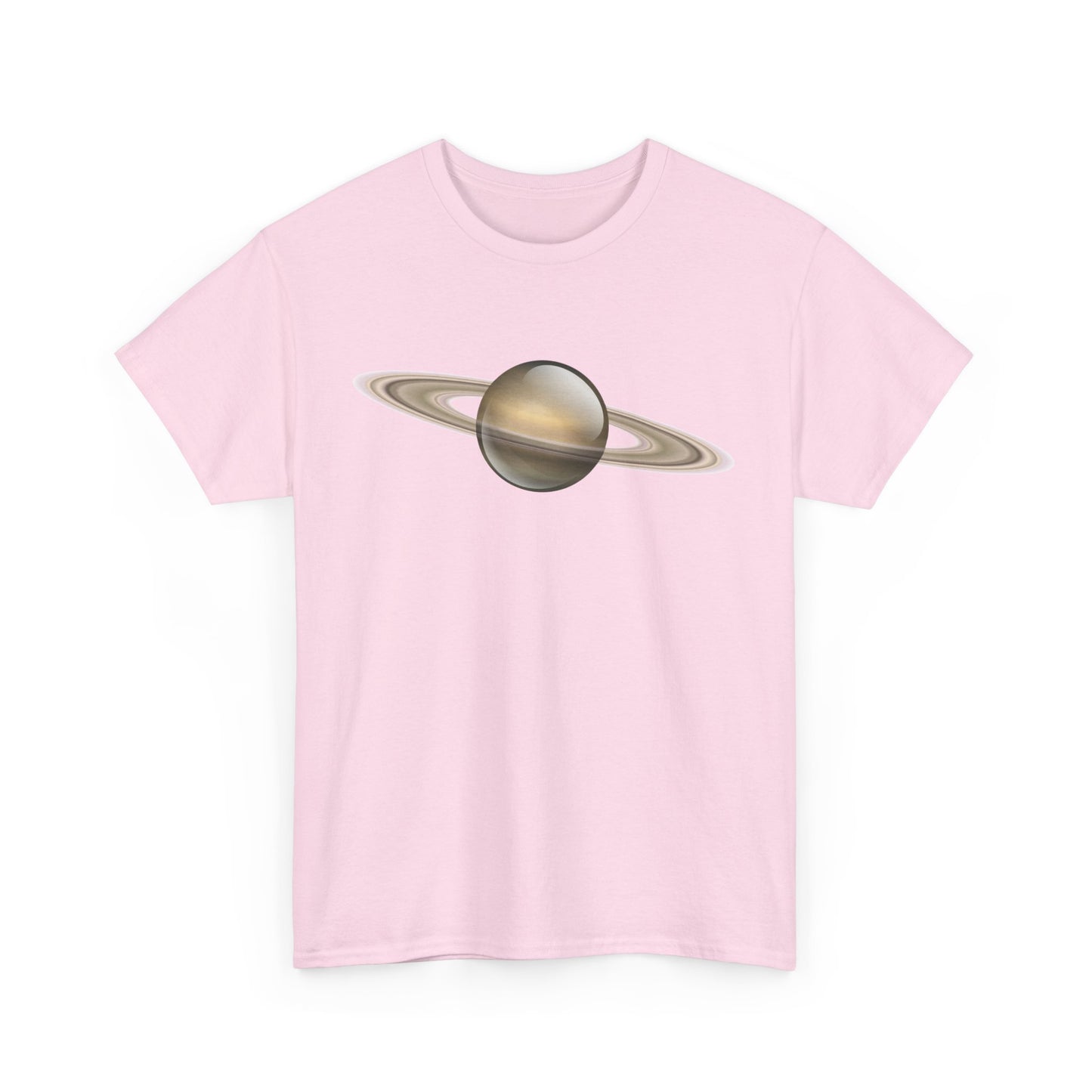 Astronomy Lover's Unisex Heavy Cotton Tee - Saturn Graphic T-Shirt