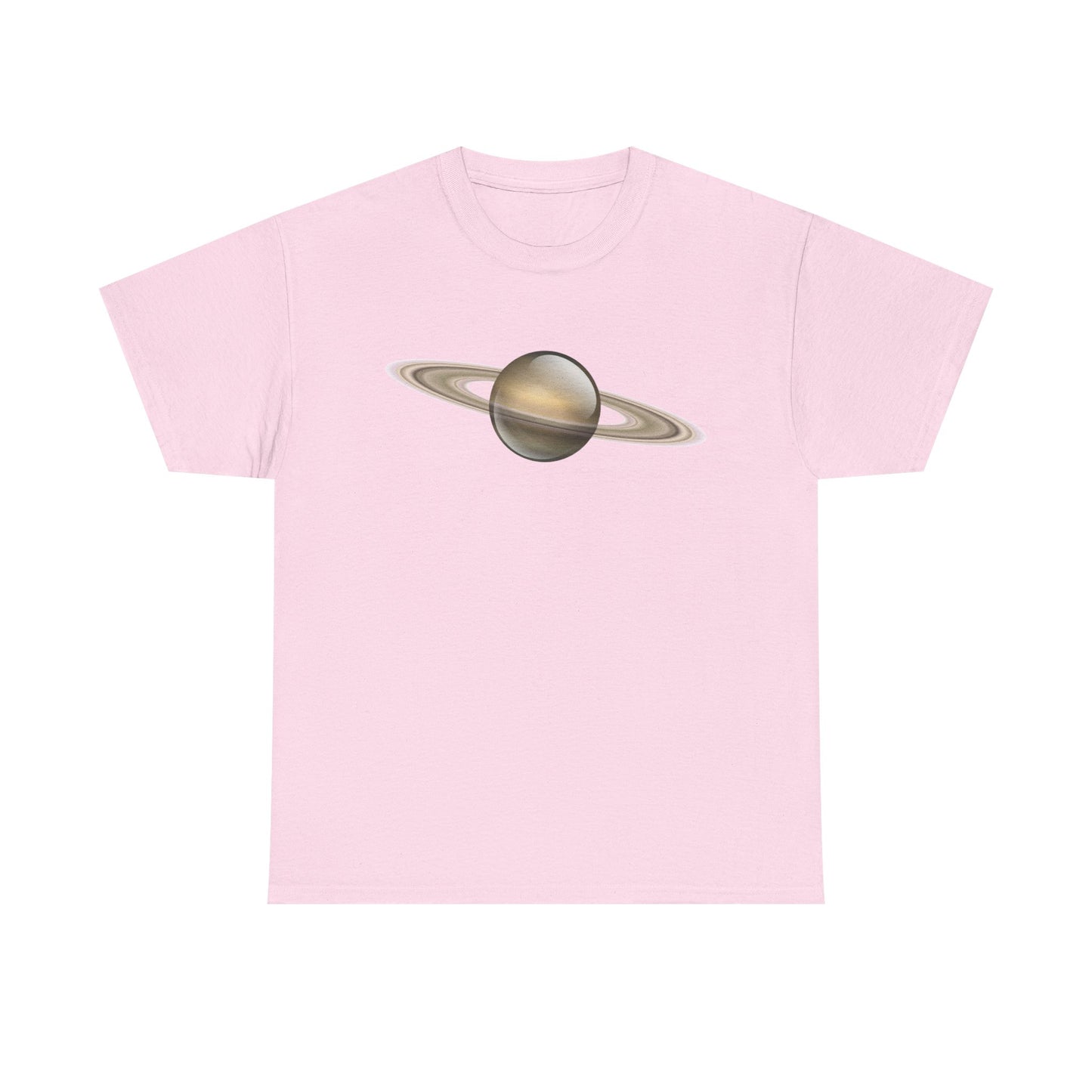 Astronomy Lover's Unisex Heavy Cotton Tee - Saturn Graphic T-Shirt