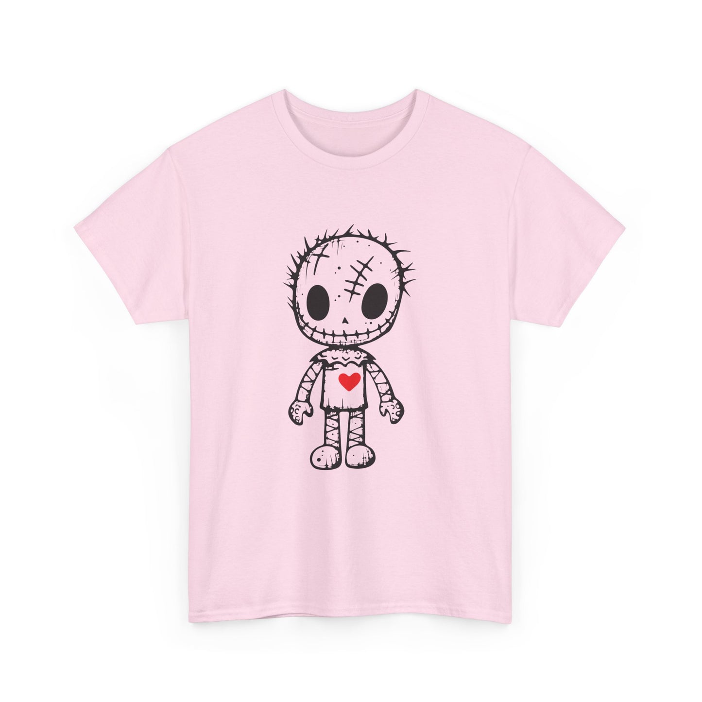 Cute Stitched Heart Unisex Cotton Tee - Perfect for Casual Wear & Gifts