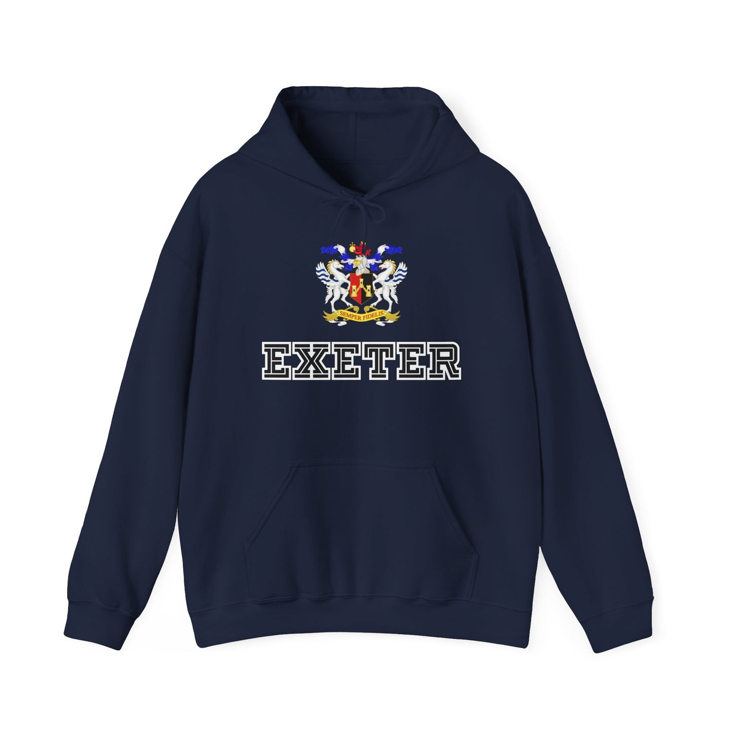 Exeter Crest Unisex Heavy Blend Hooded Sweatshirt