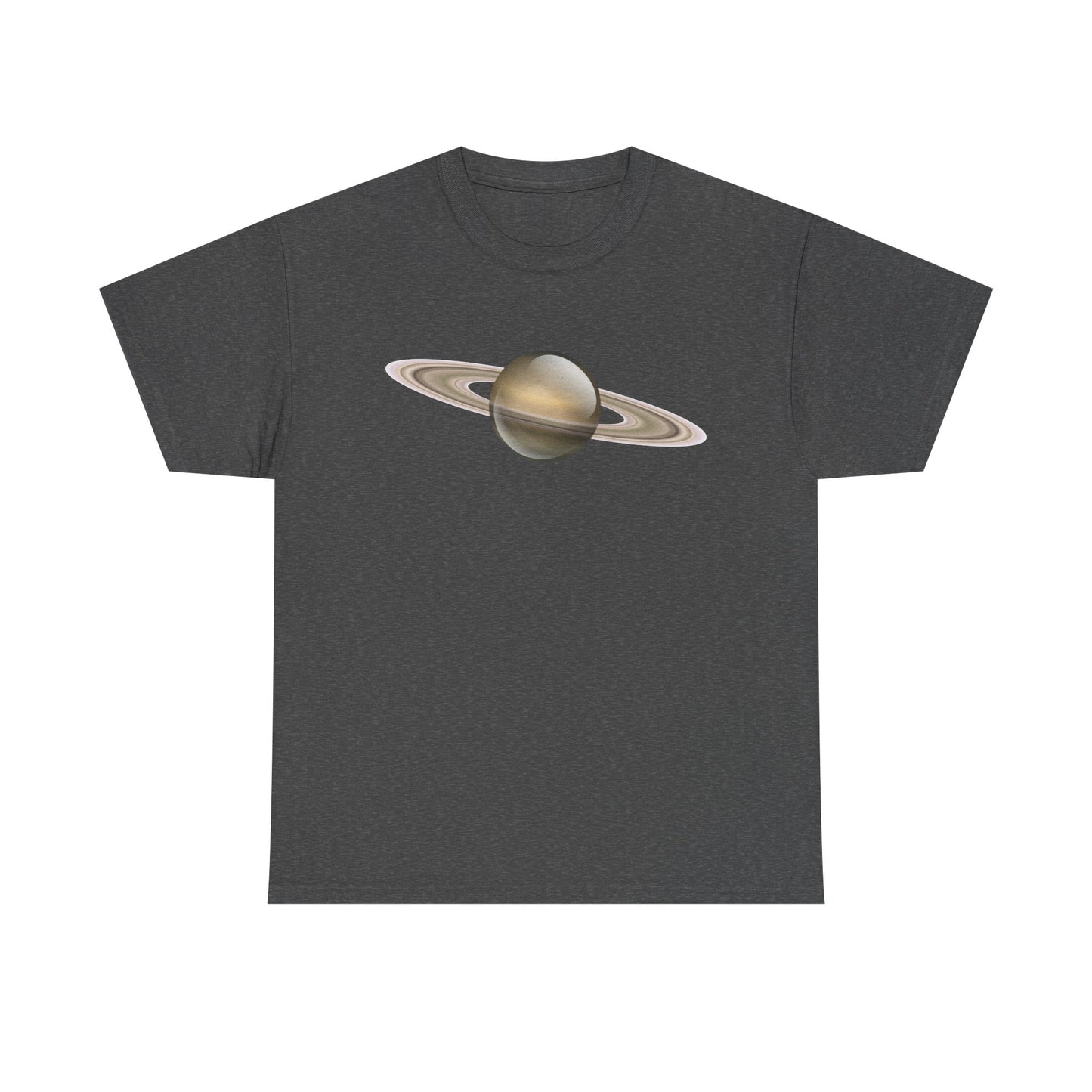 Astronomy Lover's Unisex Heavy Cotton Tee - Saturn Graphic T-Shirt