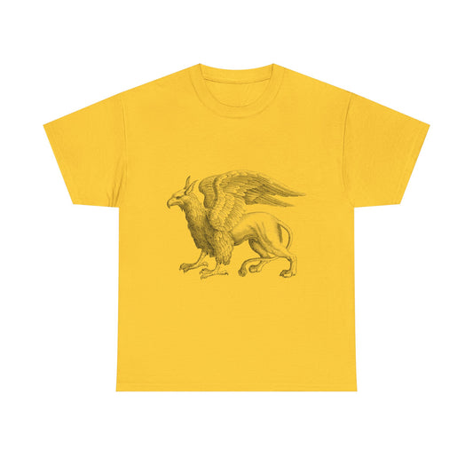 Mythical Griffin Unisex Heavy Cotton Tee - Unique Graphic T-Shirt