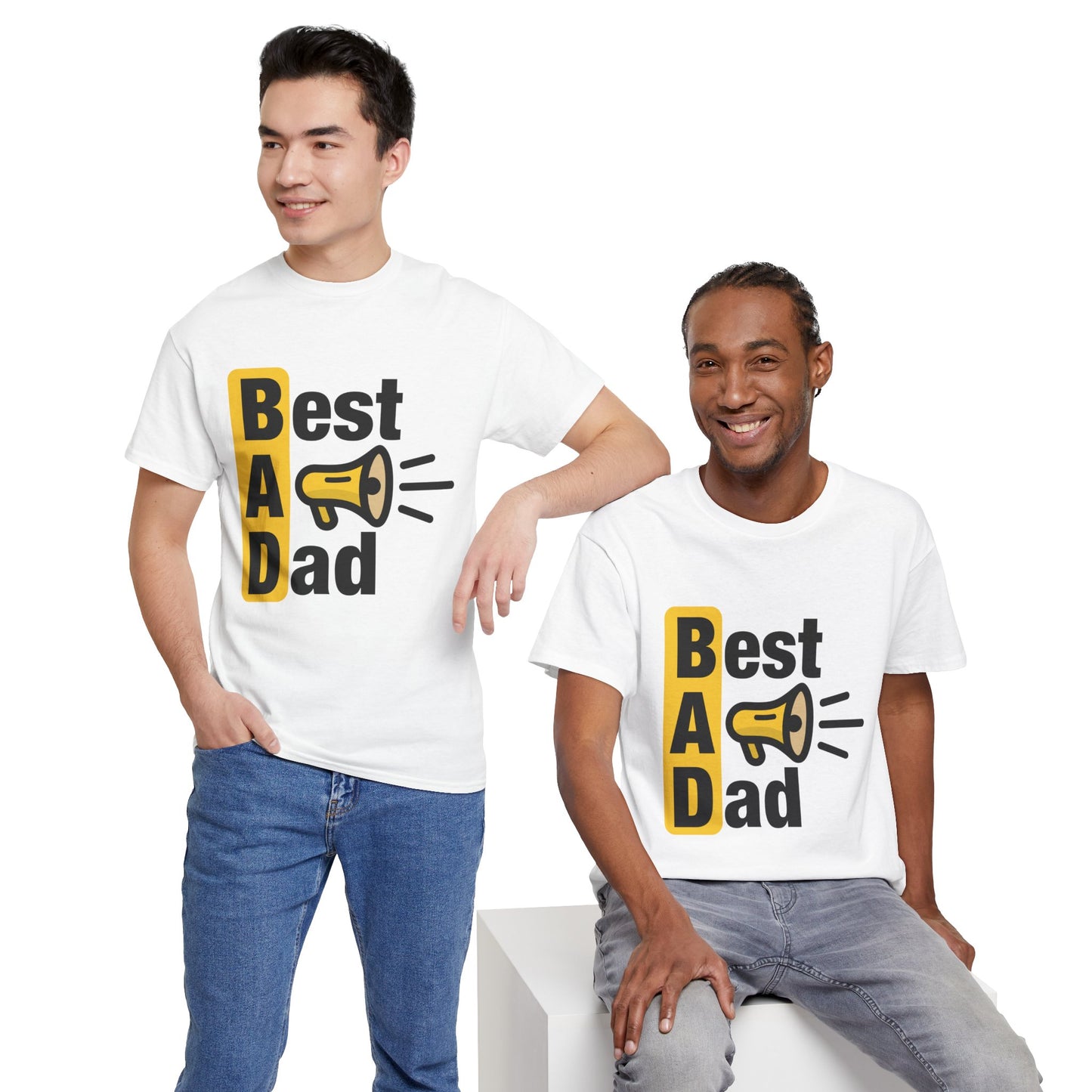 Best Dad Unisex Heavy Cotton Tee - Perfect Gift for Fathers Day