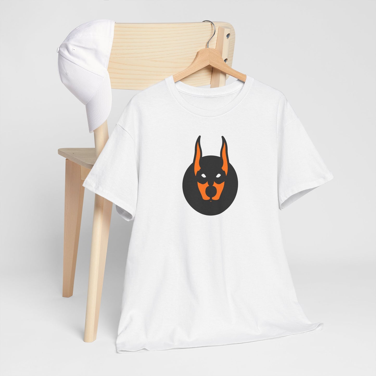 Cool Doberman Graphic Unisex Heavy Cotton Tee - Pet Lover's Apparel