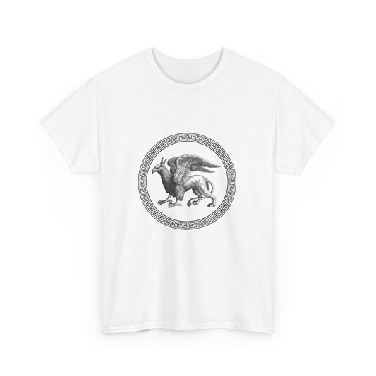 Mythical Griffin Unisex Heavy Cotton Tee - Vintage Graphic T-Shirt