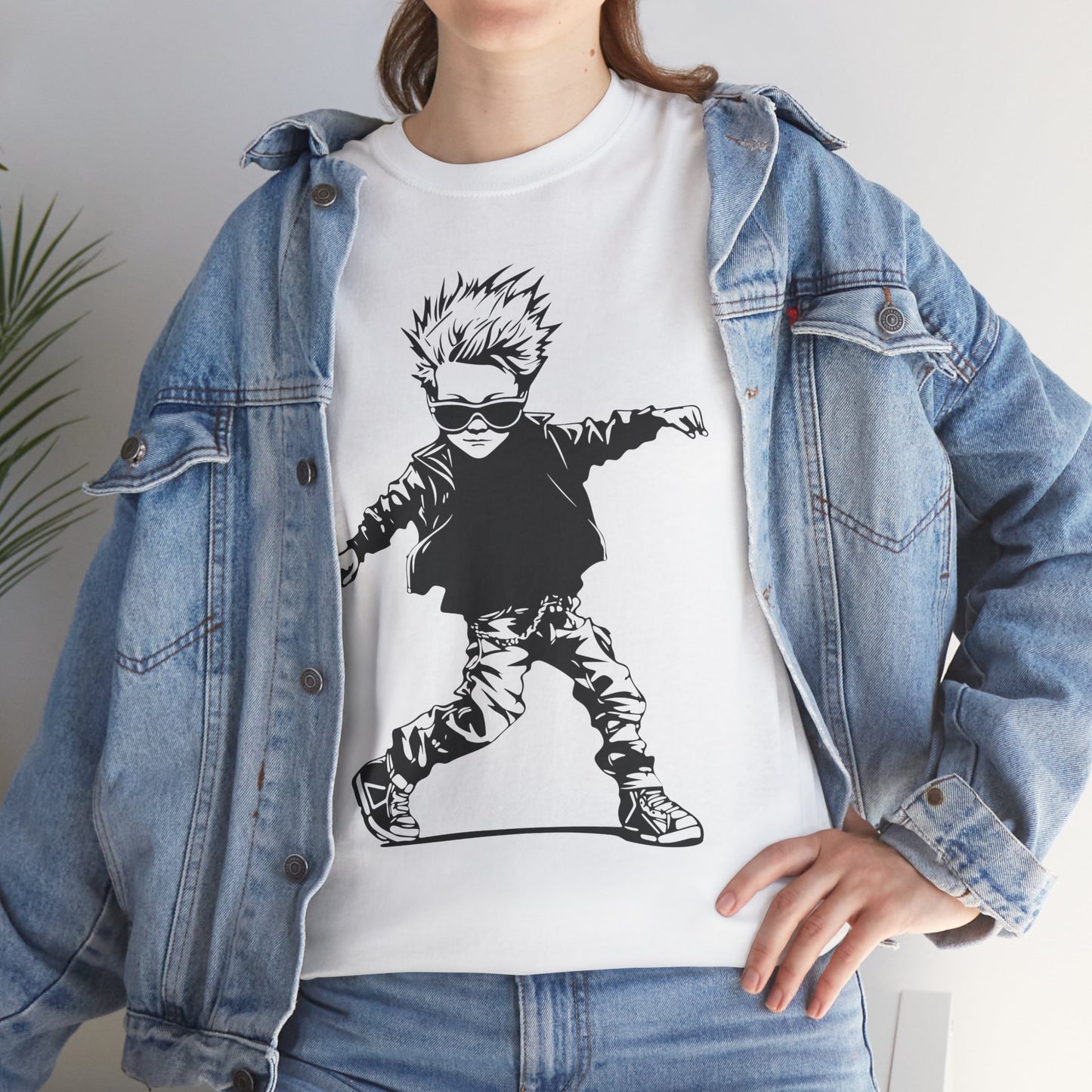 Cool Kid Graphic Tee - Unisex Heavy Cotton T-Shirt for Fun and Casual Outings